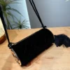 Chanel Classic Flap Quilted Velvet Clutch Bag