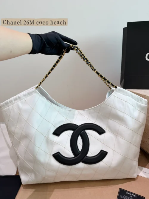 Chanel Classic Flap Black Quilted Denim Tote Bag