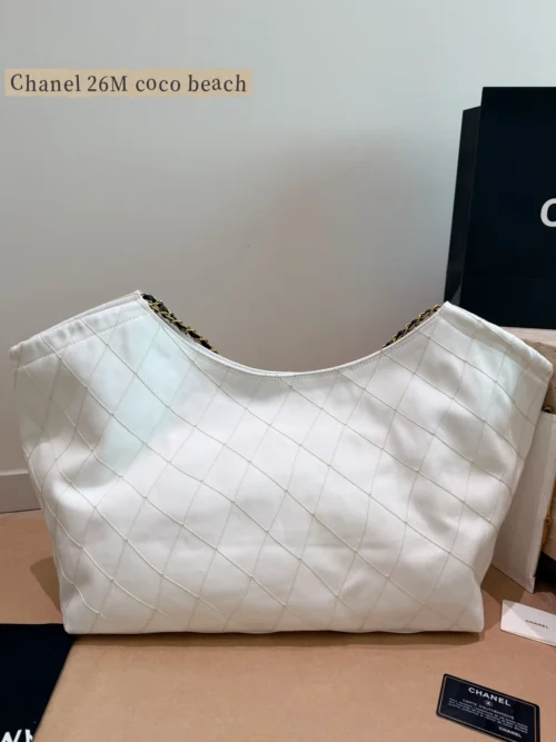 Chanel Classic Flap Black Quilted Denim Tote Bag