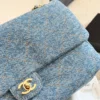 Chanel Classic Flap Blue Quilted Denim Bag