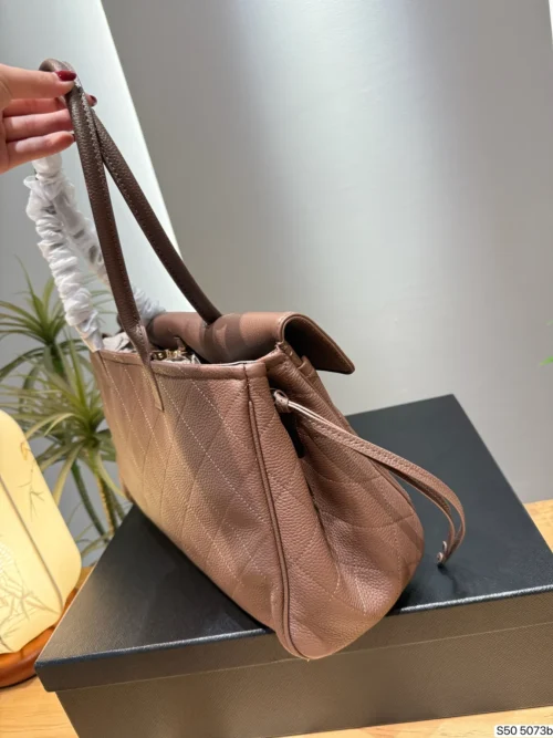 Chanel Gold Leather Handbag