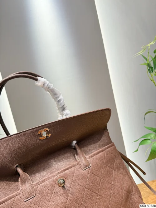 Chanel Gold Leather Handbag
