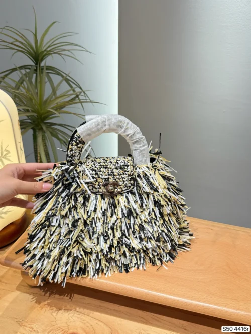 Chanel Kelly White Chain Handbag