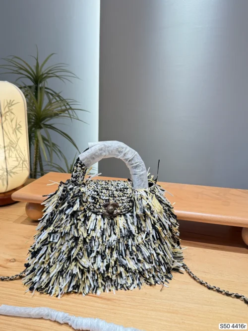 Chanel Kelly White Chain Handbag