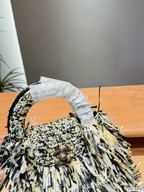 Chanel Kelly White Chain Handbag