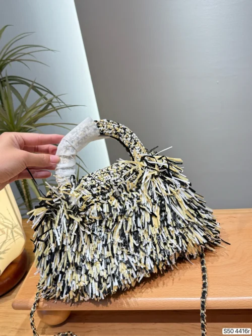 Chanel Kelly White Chain Handbag