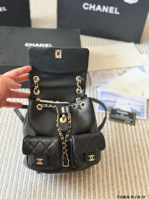 Chanel Duma Small Quilted Leather Bag