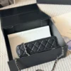 Chanel Classic Flap Quilted Denim Vanity Bag