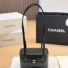 Chanel Vanity Black Calfskin Vanity Bag