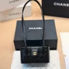 Chanel Vanity Black Calfskin Vanity Bag