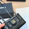 Chanel Vanity Black Calfskin Vanity Bag