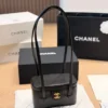 Chanel Vanity Black Calfskin Vanity Bag