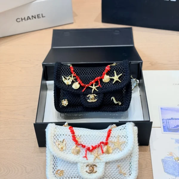 Chanel Red Woven Bag