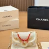 Chanel Red Woven Bag