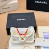 Chanel Red Woven Bag