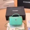 Chanel Croc-Embossed Vanity Bag Style 0150