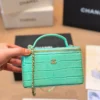 Chanel Croc-Embossed Vanity Bag Style 0150