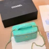 Chanel Croc-Embossed Vanity Bag Style 0150
