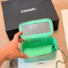 Chanel Croc-Embossed Vanity Bag Style 0150