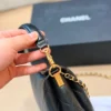 Chanel Classic Flap Black Quilted Lambskin Top Handle Bag