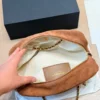 Chanel Classic Flap Gold Quilted Suede Bag