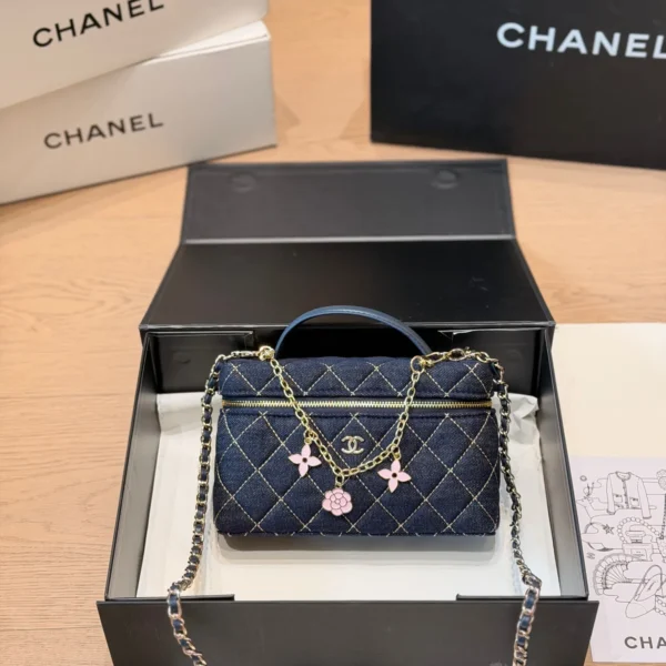 Chanel Classic Flap Quilted Leather Vanity Bag