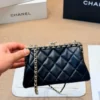 Chanel Classic Flap Black Quilted Calfskin Wallet