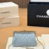 Chanel Classic Flap Black Quilted Calfskin Wallet Style 0188