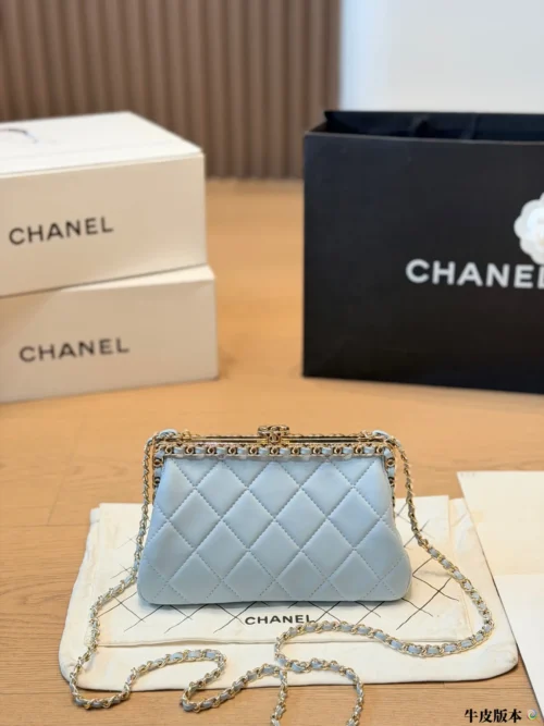 Chanel Classic Flap Black Quilted Calfskin Wallet Style 0188