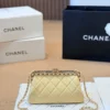 Chanel Classic Flap Black Quilted Calfskin Wallet Style 0188