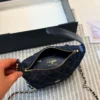 Chanel Brown Chain Denim Handbag