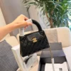 Chanel Kelly Large Black Bag Style 0220
