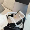 Chanel Gray Calfskin Bag Style 0224