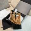 Chanel Gray Calfskin Bag Style 0224