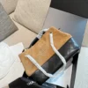 Chanel Gray Calfskin Bag Style 0224