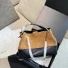 Chanel Gray Calfskin Bag Style 0224
