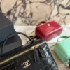 Chanel Croc-Embossed Vanity Bag