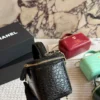 Chanel Croc-Embossed Vanity Bag