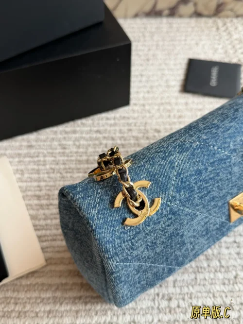 Chanel Classic Flap Quilted Denim Bag
