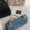 Chanel Classic Flap Quilted Denim Bag
