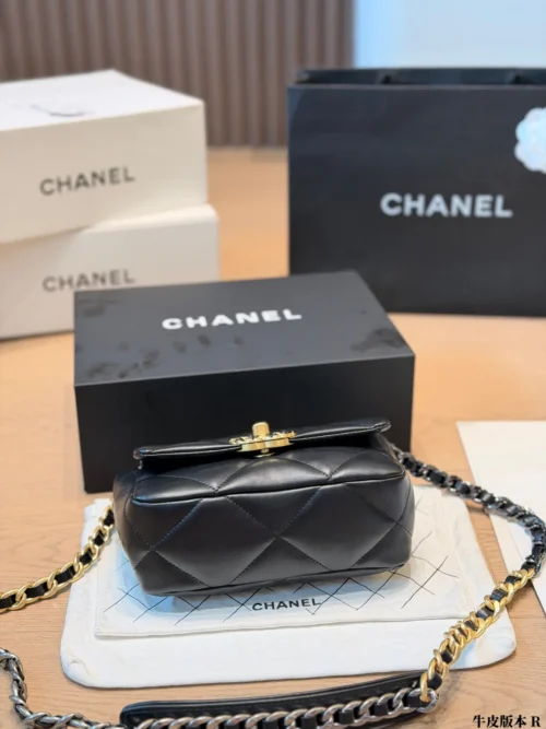 Chanel Classic Flap Black Quilted Lambskin Crossbody Bag
