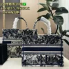 Dior Book Tote Embroidered Canvas Tote Bag
