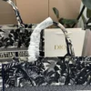 Dior Book Tote Embroidered Canvas Tote Bag