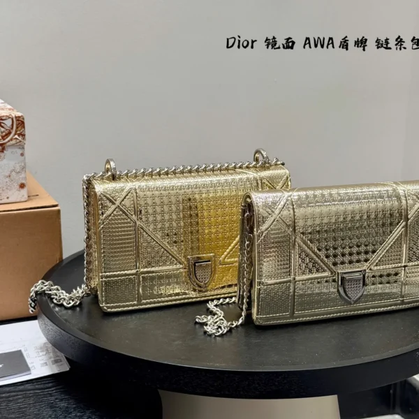 Dior Small Gold Chain Bag