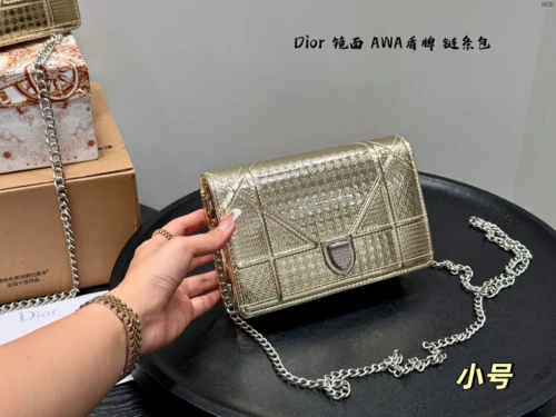 Dior Small Gold Chain Bag