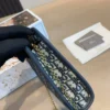 Dior Blue Monogram Canvas Clutch Bag