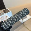 Dior Blue Monogram Canvas Clutch Bag