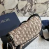 Dior Small Black Leather Messenger Bag