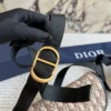 Dior Small Black Leather Messenger Bag
