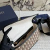 Dior Small Black Leather Messenger Bag
